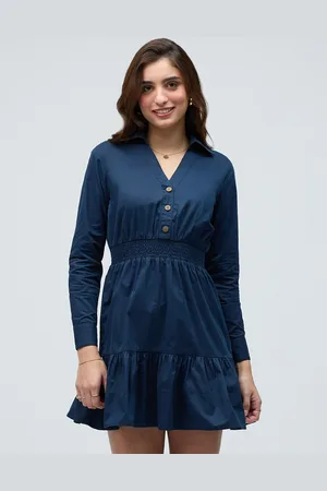 20Dresses Shirt Collar Fit & Flare Dress