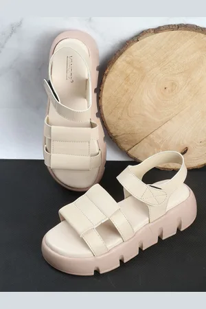 Vendoz Two Strap Open Toe Flatform Heels