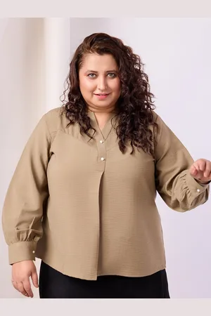Rachna Mandarin Collar Shirt Style Top