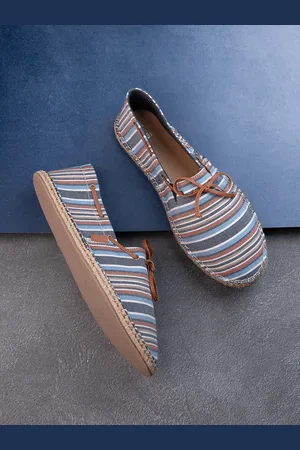 Styli Summer Stripe Canvas Slip On Espadrilles