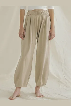 LULU & SKY Women Beige Track Pants