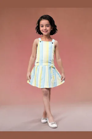 Toonyport Girls Striped Top with Skirt