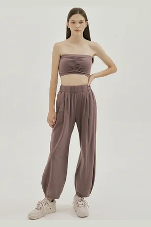 LULU & SKY Women Pleated Activewear Joggers