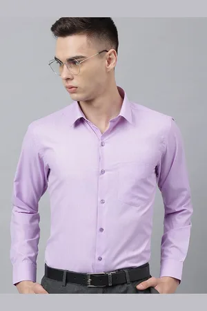 English Navy Men Slim Fit Opaque Formal Shirt