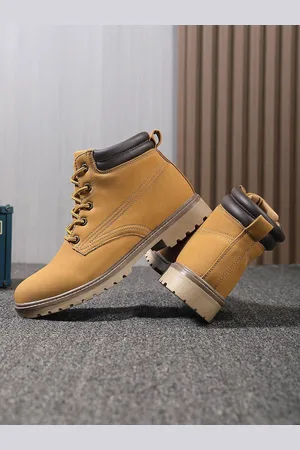 Kraasa Men Round Toe Regular Boots