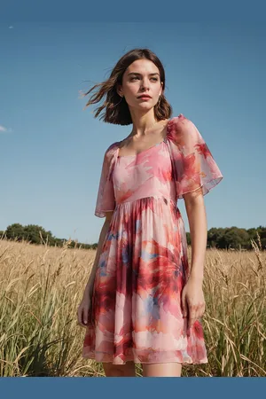 H&M Printed Short Dress