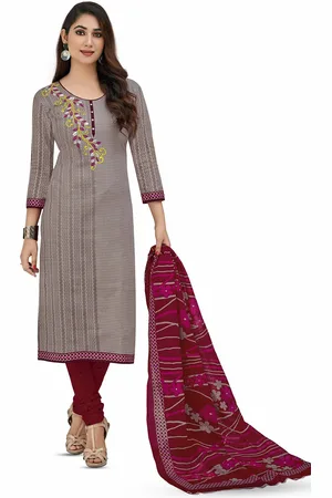 Miraan Printed Pure Cotton Unstitched Dress Material