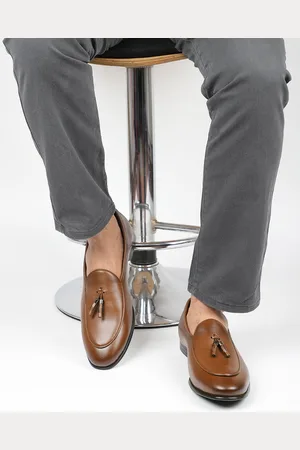 Inc 5 Men Leather Tassalled Formal Slip-On Shoe