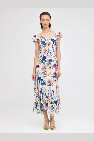 COVER STORY Women Floral Print Georgette Maxi Dress