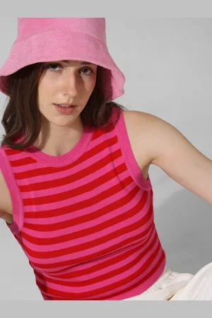ONLY Striped Sleeveless Knitted Top