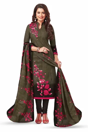 Miraan Ethnic Motifs Printed Pure Cotton Unstitched Dress Material