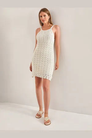 Bianco Lucci Self Design Acrylic Sheath Dress