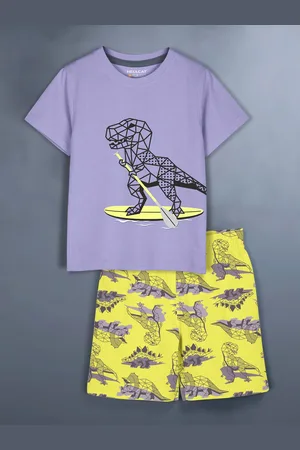 HELLCAT Girls Printed T-shirt With Shorts