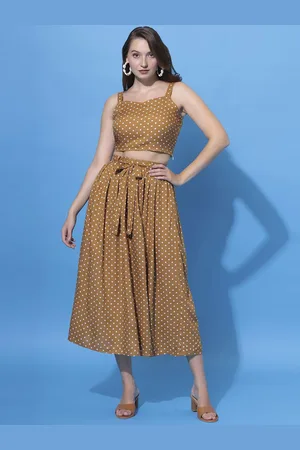 DressBerry Women Printed Top & Skirt Co-Ord Set