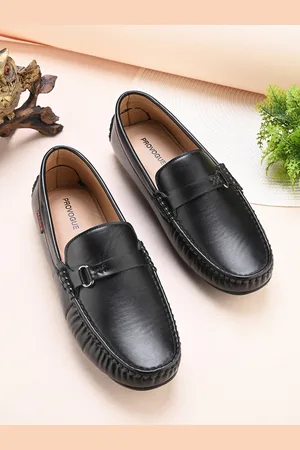 Provogue Men Black Solid Horsebit Loafers