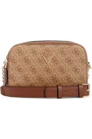 Guess Women Floral PU Half Moon Sling Bag with Cut Work