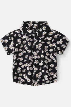 Stylecast Boys Spread Collar Floral Printed Casual Shirt