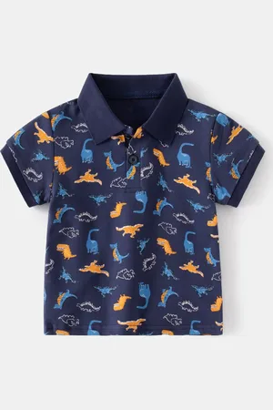 Stylecast Boys Conversational Printed Polo Collar T-shirt