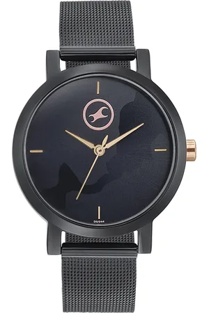 Fastrack Women Grace Patterned Bracelet Style Analogue Watch 6222KM01-Black