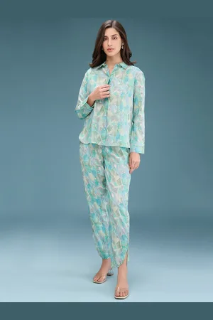 DressBerry Printed Shirt With Trousers