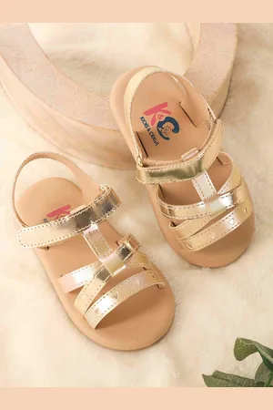 KICKS & CRAWL Girls Open Toe Flats