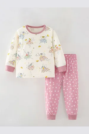 Stylecast Girls White & Pink Printed T-shirt with Trousers