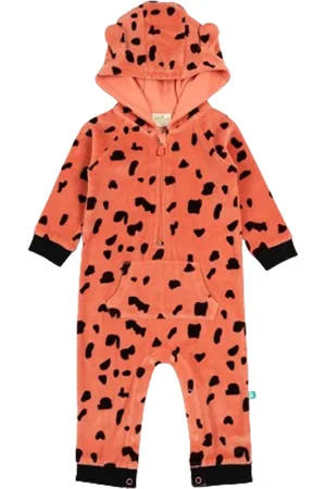 Juscubs StyleCast x Revolte Girls Graphic Printed Zip Closure Neck Cotton Rompers