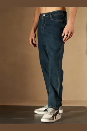 DENNISON Men Smart Baggy Fit Clean Look Cotton Jeans