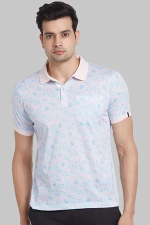 Raymond Weil Floral Printed Polo Collar Cotton Contemporary Fit Casual T-Shirts