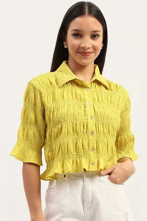 MADAME Women Opaque Striped Casual Shirt