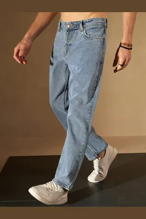 DENNISON Men Smart Baggy Fit Clean Look Cotton Jeans