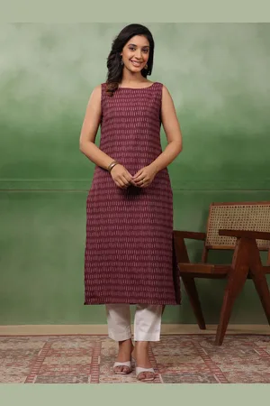 Sangria Printed Straight Kurtas