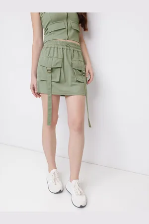 DressBerry Urban Utility Cargo Straight Mini Skirt