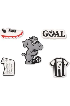 Crocs 5-Pcs Soccer Goal Shoe Charms Jibbitz