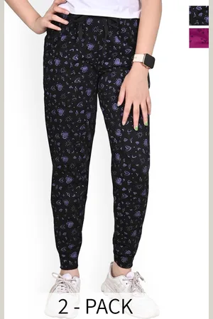 BAESD Girls Pack Of 2 Pure Cotton Joggers
