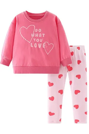 Stylecast Girls Typography Printed Top With Trousers
