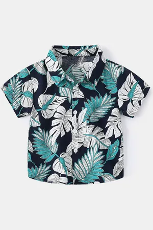 Stylecast Boys Spread Collar Floral Printed Casual Shirt