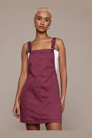 Roadster Denim Pinafore Mini Dress