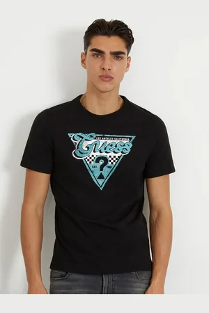 Guess Men Printed Applique T-shirt
