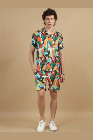 Bushirt Printed Shirt With Shorts Co-Ords Set