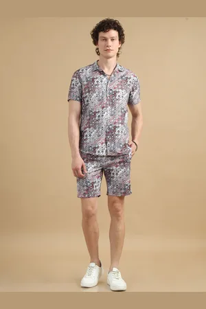 Bushirt Printed Shirt With Shorts Co-Ords Set