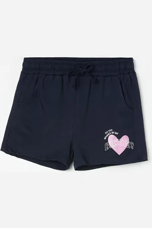 Lifestyle Girls Printed Mid-Rise Pure Cotton Shorts