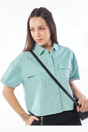 Bewakoof Spread Collar Short Sleeves Oversized Casual Shirt