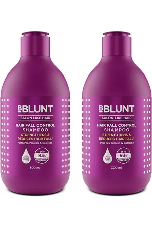 BBLUNT Set of 2 Hair Fall Control Shampoo with Pea Protein & Caffeine - 300ml each