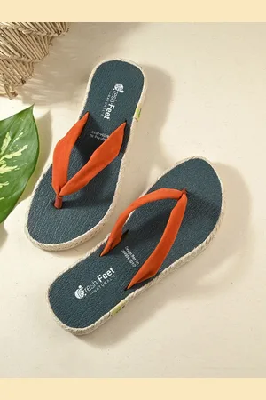 FRESH 1947 FEET Women Printed Open Toe Flats with Laser Cuts