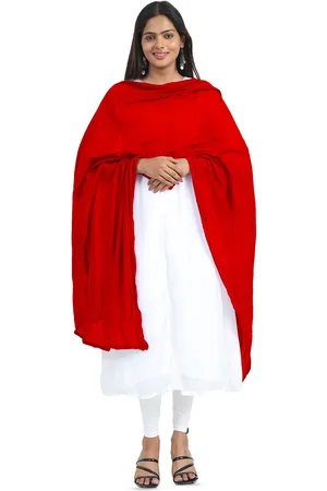 Miraan Cotton Dupatta with PomPom Border
