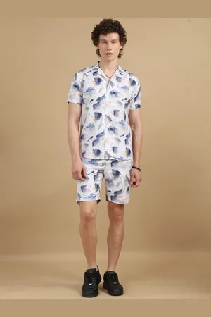 Bushirt Printed Shirt With Shorts Co-Ords Set