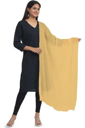 Miraan Women Cotton PomPom Border Dupatta