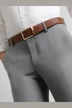 Simon Carter Men Textured Leather Formal Belt