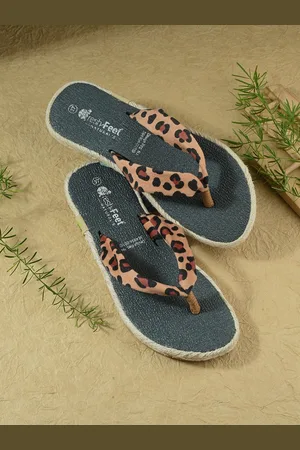 FRESH 1947 FEET Women Printed Open Toe Flats